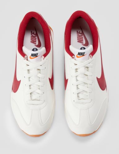Nike Men's Pacific Leather Shoes, Sail/Tough Red-Gum Medium Brown-Black, 12