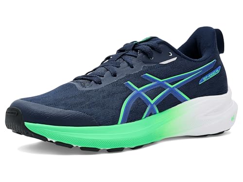 ASICS Kid's GT-1000 14 GS Running Shoes, 3.5, Midnight/Vital Green