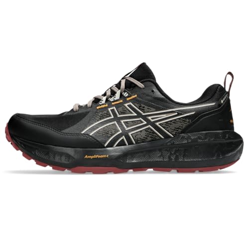 ASICS Men's Gel-Sonoma 8 GTX Running Shoes, 11, Black/Brisket RED