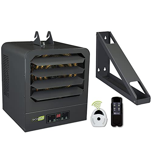KING KB2410-1-ECO2S-PLUS 2-Stage Electronic Garage Heater w/Remote Temperature Sensor, 10KW / 240V
