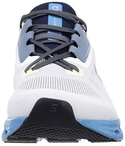 ON Mens Cloudstratus Synthetic Textile Trainers (Frost/Niagra, us_Footwear_Size_System, Adult, Men, Numeric, Medium, Numeric_10_Point_5)