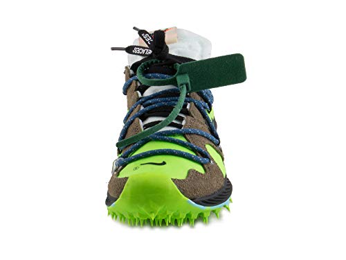Nike Womens Zoom Terra Kiger 5 / OW Electric Green/Metallic Silver Suede Size 6