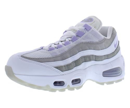 Nike Air Max 95 Womens Shoes Size 7, Color: Pure White/Hydrangeas/Light Graphite