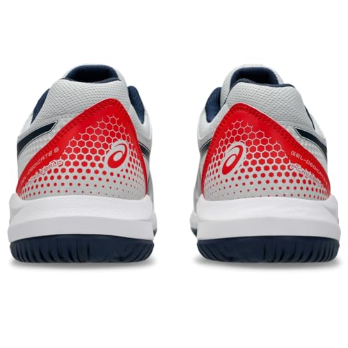 ASICS Men's Gel-Dedicate 8 Pickleball Shoes, 9, Concrete/Night Sky