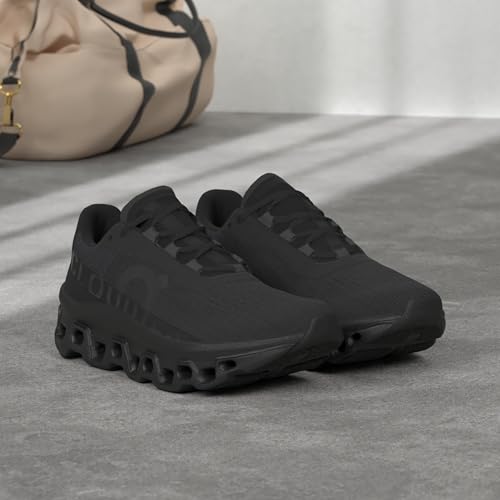 On Men's Cloudmonster Sneakers, All Black, 9 Medium US