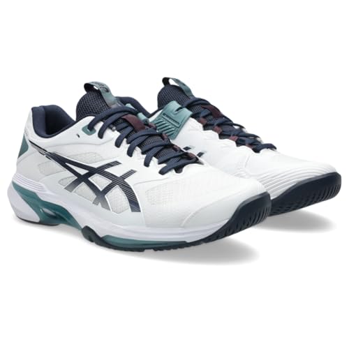 ASICS Men's Solution Speed FF 4 Tennis Shoes, 11, White/Midnight