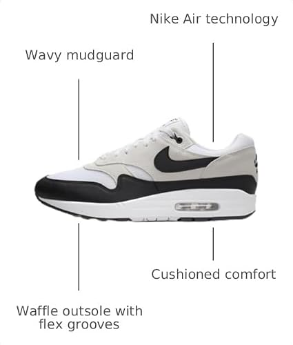 Essential Air Max 1 - White, Black, Summit White by Nike