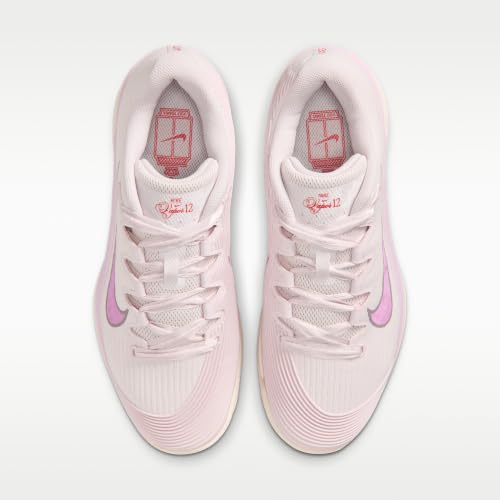 Nike Zoom Vapor 12 PRM Women's Clay Court Tennis Shoes (Pearl Pink/Pink Foam/Chalk/Light Magenta) Size 11
