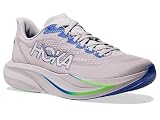 Hoka Men's Mach 7 Sneaker, Ash Grey/Cobalt Blue, 9.5