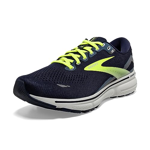 Brooks Men's Ghost 15 Neutral Running Shoe - Peacoat/Nightlife/Grey - 10.5 Medium
