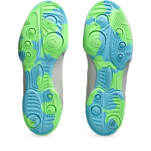 ASICS Kid's Snapdown 4 Grade School Wrestling Shoes, 2, Glacier Grey/Lime Burst