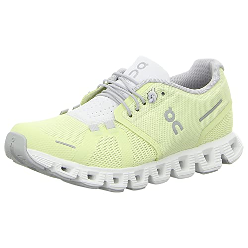 ON Running Cloud 5 Women's Running Shoes Sneakers (Hay - Frost, us_Footwear_Size_System, Adult, Women, Numeric, Medium) (US Footwear Size System, Adult, Women, Numeric, Medium, 10)