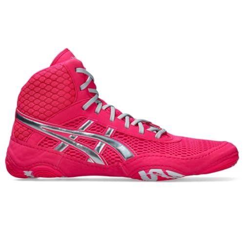ASICS Women's MATBLAZER Wrestling Shoes, 6, Pink GLO/Cool Grey