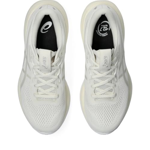 ASICS Women's Gel-Cumulus 28 Running Shoes, 8.5, Cream/Glacier Grey