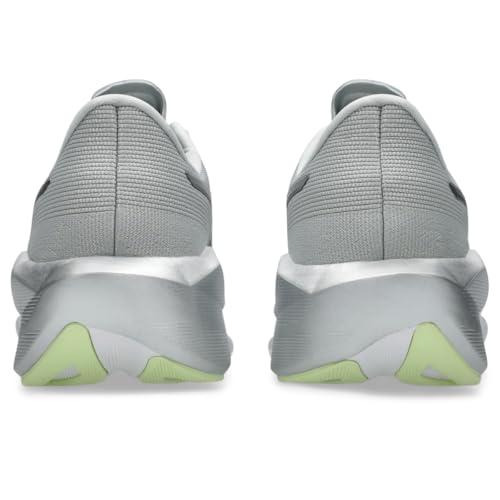 ASICS Mens, Novablast 6 Platinum, Platinum/Glow Green, 8, Medium