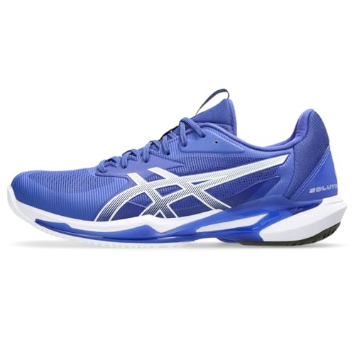 ASICS Men's Solution Speed FlyteFoam 3 Tennis Shoes, 14, Dark Cobalt/White