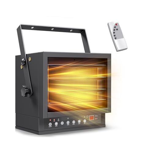 7500W Electric Garage Heater with Remote, 240V Hardwired Shop Heater