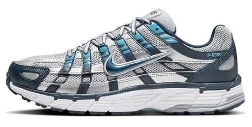 Nike P-6000 Men's Shoes (CD6404-402, Armory Navy/Flat Silver/White/Metallic Silver) Size 10