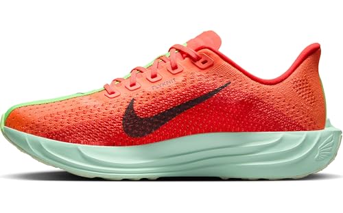 Nike Pegasus Plus Women's Road Running Shoes (FQ7261-600, Bright Crimson/Lime Blast/Mint Foam/Cave Purple) Size 7.5