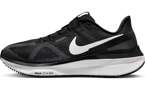 Nike Structure 25 Women's Road Running Shoes (DJ7884-001, Black/Dark Smoke Grey/White) Size 11.5
