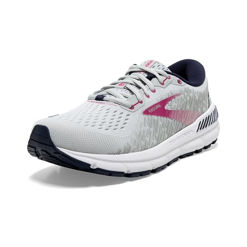 Brooks Women's Addiction GTS 15 Supportive Running Shoe - Oyster/Peacoat/Lilac Rose - 11 Medium