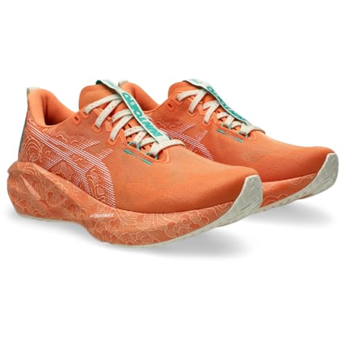 ASICS Unisex NOVABLAST 5 Tokyo Running Shoes, 12M / 13.5W, Sun Peach/White
