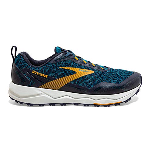Brooks Mens Divide Running Shoe - Lagoon/Navy/Golden Rod - D - 12