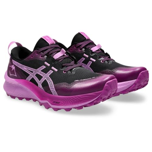 ASICS Women's Gel-Trabuco 12 Running Shoes, 6, Black/Lavender Glow
