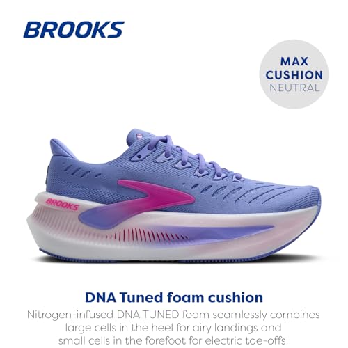 Brooks Women’s Glycerin Max 2 Neutral Running & Walking Shoe - Blazing Bell/Pink/White - 8 Medium