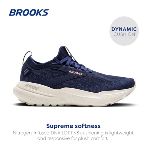 Brooks Women’s Glycerin Stealthfit 21 Neutral Running Shoe - Peacoat/Onyx/Orchid - 5.5 Medium