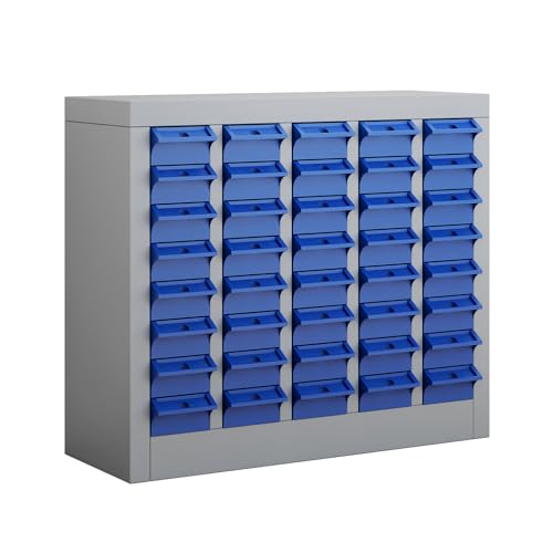 Reykilor 40 Drawers Parts Cabinet Bolt and Nut Tool Storage Cabinet Part, Drawer Plastic Tool Organizer with ABS Material for Hardware Storage, Hardware Organizer