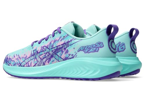 ASICS Kid's Gel-Noosa TRI 16 GS Running Shoes, 5.5, Illuminate Mint/Radiant Amethyst