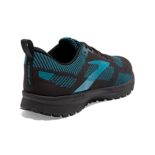 Brooks Men's Revel 5 Neutral Running Shoe - Black/Ebony/Crystal Teal - 11.5