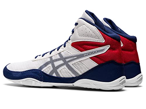 ASICS Men's Matflex 6 Wrestling Shoes, 12, White/DEEP Ocean