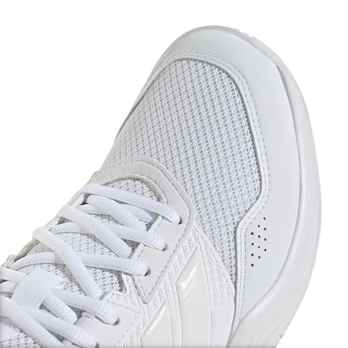 adidas Women's Gamecourt 3 All Court Tennis, WhiteZeroMetallicWhite, 9