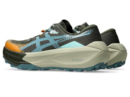 Asics Trabuco Max 5 Men's Trainers, Vintage Khaki Foggy Teal, 10.5 US