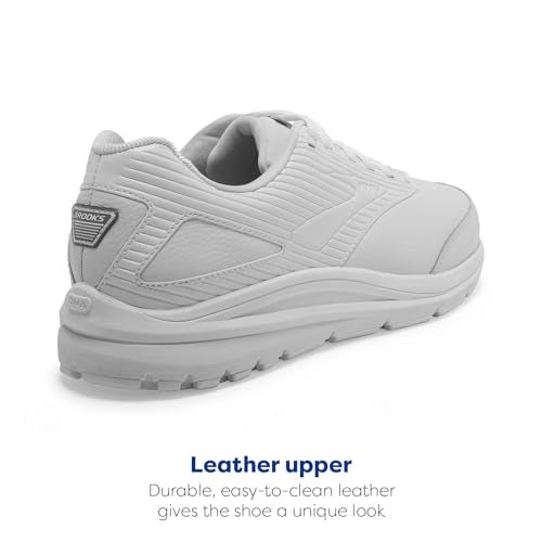 Brooks Women's Addiction Walker 2 Walking Shoe - White/White - 8 Wide