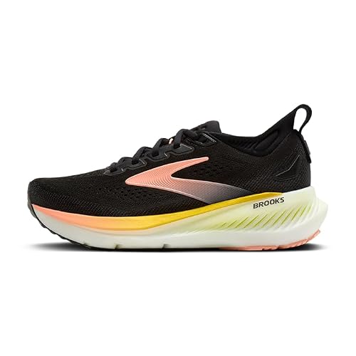 Brooks Women’s Glycerin 23 Neutral Running Shoe - Black/Peach/Nightlife - 8.5 Medium