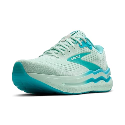 Brooks Men’s Ghost Max 2 Neutral Running & Walking Shoe - Honeydew/Blue/White - 12.5 Medium
