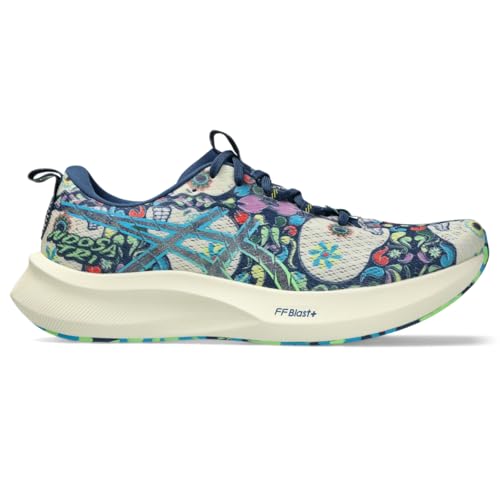 ASICS Men's Noosa TRI 16 Running Shoes, 12, Midnight Blue/Lime Burst