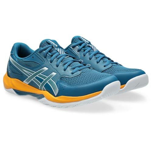 ASICS Men's Gel-Rocket 12 Volleyball Shoes, 10.5, Dark Teal/YAMABUKI
