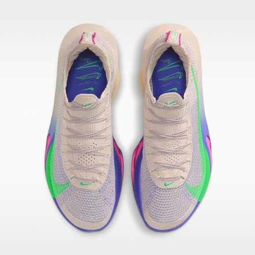 Nike Alphafly 3 "Eliud Kipchoge Men's Road Racing Shoes (Silt Red/Bright Ceramic/Fire Pink/Green Shock) Size 12