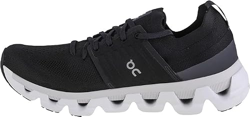 On Men's Cloudswift 3 Sneakers, Black/White, 9.5 Medium US