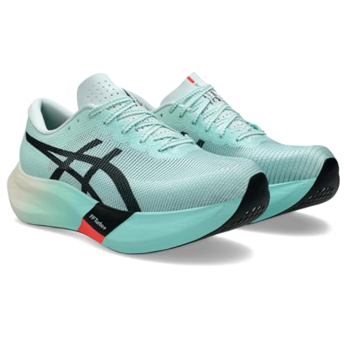 ASICS Unisex METASPEED Edge Running Shoes, 8M / 9.5W, Illuminate Mint/Black