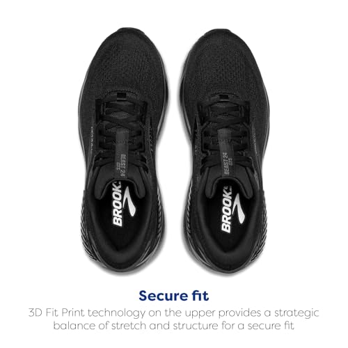 Brooks Men’s Beast GTS 24 Supportive Running & Walking Shoe - Black/Black/Ebony - 10 X-Wide