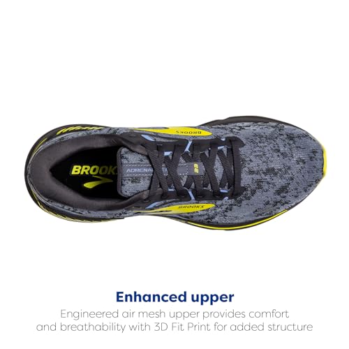 Brooks Men’s Adrenaline GTS 23 Supportive Running Shoe - Nine Iron/Folkstone/Sulphur - 8 Medium