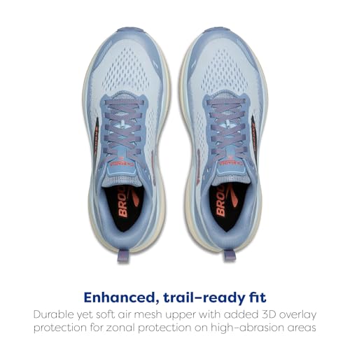 Brooks Women’s Cascadia 20 Trail Running Shoe - Nantucket/Blue/Tigerlily - 10.5 Medium
