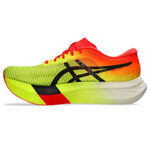 ASICS Unisex METASPEED Sky Running Shoes, 5M / 6.5W, Safety Yellow/Black