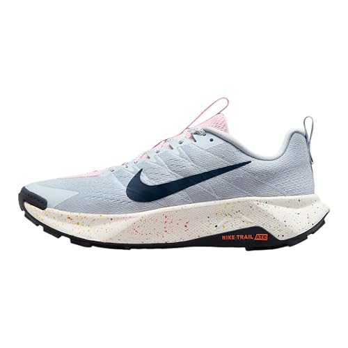 Nike Wildhorse 10 Men's Trail Running Shoes (FV2338-004, Pure Platinum/Football Grey/Pink Foam/Armory Navy) Size 9