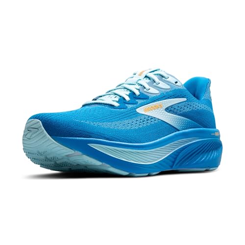 Brooks Men’s Ghost 17 Neutral Running Shoe - Cloissone/Blue/Orange - 9 Medium
